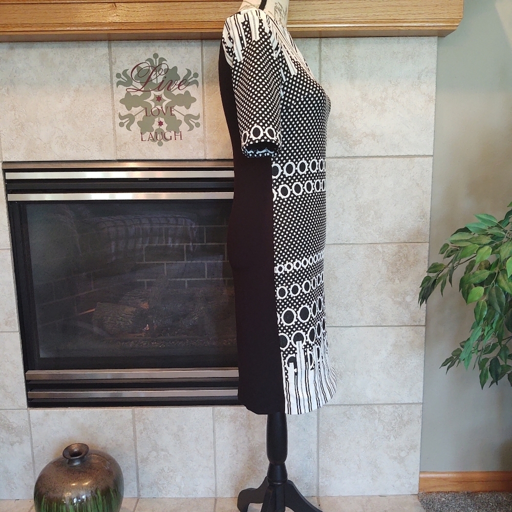 Julia Jordan Size 6 Black White Dress! - Picture 5 of 10